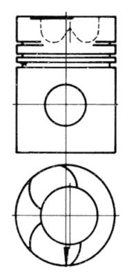 93250600, Kolben, Kolben komplett mit Ringen und Bolzen, KOLBENSCHMIDT, 423310, 468750, 468751, 468752, 468753, 468754, 468755, 468756, 468757, 0378200, 130090, 175-9687, 20910412000, 80-5124-00, A350186STD, 130090+B2RI2, A350306STD, 13038B100113018, 13038B1001-13018, 1759687, 378200, A350186, A350306, D7NN6108A