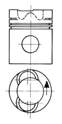 94724700, Piston, Complete piston with rings and pin, KOLBENSCHMIDT, 5923400, 5924400, 102086, 5001856103