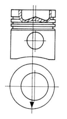 Kolben - 93445700 KOLBENSCHMIDT