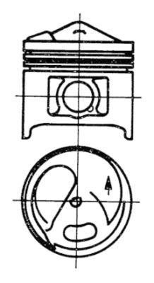 Piston - 93582620 KOLBENSCHMIDT - 1100301238, 1100301517, 1100302918