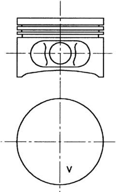 Piston - 99646600 KOLBENSCHMIDT