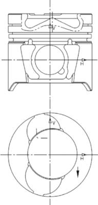 Kolben - 94597600 KOLBENSCHMIDT - 6600300117, 0039500, 065111