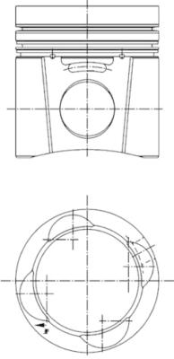 Piston - 94809600 KOLBENSCHMIDT - 12314106, 4106/00, 132008