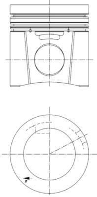Piston - 94811600 KOLBENSCHMIDT - 12278009, 12278557, 8557/00