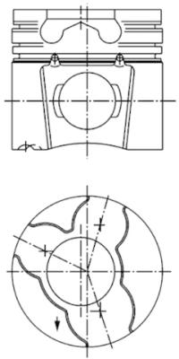 Piston - 97412700 KOLBENSCHMIDT - 062107065, 062107101
