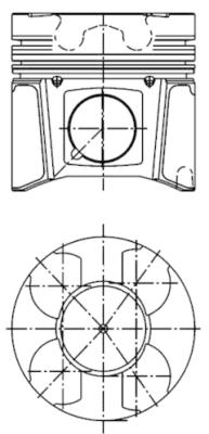Piston - 99433600 KOLBENSCHMIDT - 8200129559, 087093