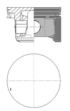 Piston - 99698620 KOLBENSCHMIDT - 4U7E-6110-CA