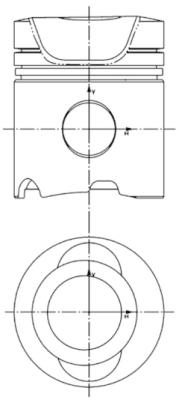 Kolben - 99747600 KOLBENSCHMIDT - 04154475, 04230305, 4154475