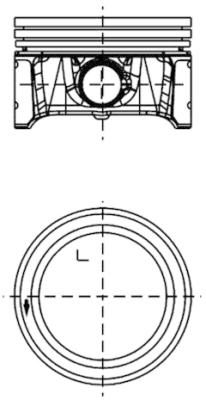 99913600, Kolben, Kolben komplett mit Ringen und Bolzen, KOLBENSCHMIDT, 036107065CE, 076175, 036107103CR