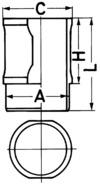 Zylinderlaufbuchse - 88592110 KOLBENSCHMIDT - 105120110100, 063WN08, T2-5644