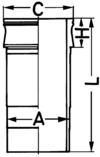 Cylinder Sleeve - 88332110 KOLBENSCHMIDT - 12022526, 26012012, 3.415.0.132.001.4