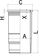 Cylinder Sleeve - 89938110 KOLBENSCHMIDT - 227LW00112001, 51.01201-0495, 51.01201-0503