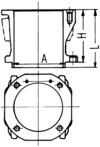 89196110, Cylinder Sleeve, Cylinder liner, KOLBENSCHMIDT, 4031312002, 51.54105-0007, A4031312002, 004WR06, 14-900090-00, 20040340008, 20040225006, 1490009000, 403.131.2002, 51.54105.0007, 51541050007