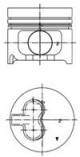 Piston - 40039600 KOLBENSCHMIDT - 092175, A350712STD