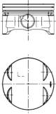 Piston - 40087600 KOLBENSCHMIDT - 084185, 11257551602, 11257562452