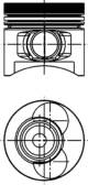 Piston - 40654600 KOLBENSCHMIDT - 1.025.2082.G, 10252082, 10252082G