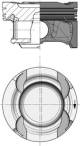 Piston - 40856600 KOLBENSCHMIDT - 2740300017, 2740301017, 2740301217