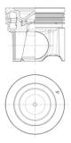 Piston - 40922600 KOLBENSCHMIDT - 500055240, 5801649651