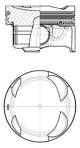Piston - 41108600 KOLBENSCHMIDT - 05E107065AB, 05E107065Q, 05E1070655AB