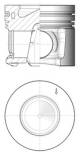 Complete piston with rings and pin - 41268600 KOLBENSCHMIDT - 11257805329