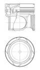 Complete piston with rings and pin - 41297600 KOLBENSCHMIDT - 1737411, 1738704, 2114967