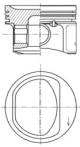 Piston - 41754610 KOLBENSCHMIDT - 55197263, 55197267, 55197271