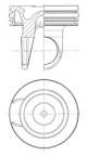 Piston - 41759600 KOLBENSCHMIDT - 4309526, 4955530