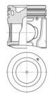 Piston - 41806600 KOLBENSCHMIDT - 500055469, 500086184, 8097809