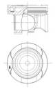 Piston - 41829600 KOLBENSCHMIDT - 6540300017, 6540300517, 6540300617