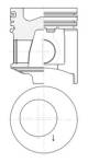 Piston - 41855600 KOLBENSCHMIDT - 111M01