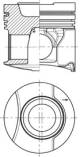 Piston - 41883600 KOLBENSCHMIDT - 5108112, 93.21014-0081, 93.21014-0082