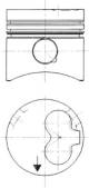 Piston - 90732600 KOLBENSCHMIDT - 068107065AL, 272085, 068107065AP