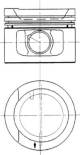 Piston - 90942600 KOLBENSCHMIDT - 044107065G, 044107065H, 044107103L