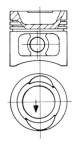 Piston - 93896600 KOLBENSCHMIDT - 030107065A, 030107065D, 036107065A