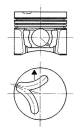 Piston - 94347610 KOLBENSCHMIDT - 11252243387, 11252246631, 080284