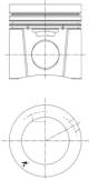 Piston - 94811600 KOLBENSCHMIDT - 12278009, 12278557, 8557/00