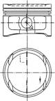 Piston - 99563620 KOLBENSCHMIDT - 036107107CN, 99563621