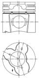 Piston - 97412700 KOLBENSCHMIDT - 062107065, 062107101