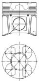 Piston - 99433600 KOLBENSCHMIDT - 8200129559, 087093