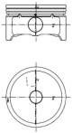 Piston - 99457600 KOLBENSCHMIDT - 1S7G-6110-DF1, 087086, 1S7G6110DF1