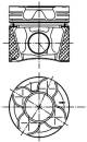 Piston - 99535600 KOLBENSCHMIDT - 059107065AC, 059107065AD, 059107065AJ