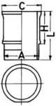 Cylinder Sleeve - 88589110 KOLBENSCHMIDT - 039WN13, 0771.2, 2046WL