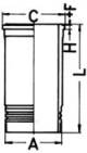 Cylinder Sleeve - 89833110 KOLBENSCHMIDT - 3055099