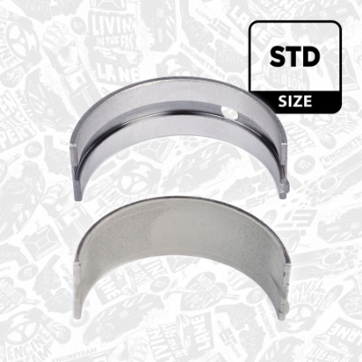 LH000100, Crankshaft Bearings, Main bearing pair, ET ENGINETEAM, Iveco Bus Astra HD8 Iveco Stralis Trakker EuroTrakker EuroTech F2BE0681 F2BE3681 1997+, 2991500, 2995991, 5001857331, 160070, 842570, 2996968, 842570MEC, 99473682, 99473683