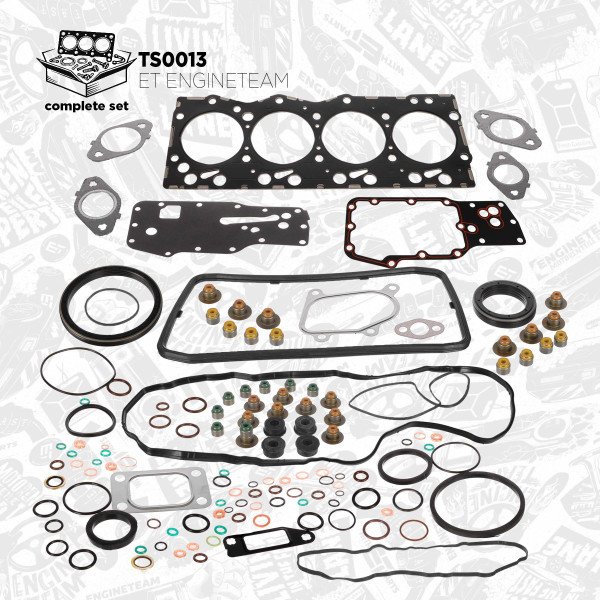 TS0013, Dichtungsvollsatz, Motor, Dichtungssatz komplett, ET ENGINETEAM, 2992639, 2992640, 2992362, 2992498