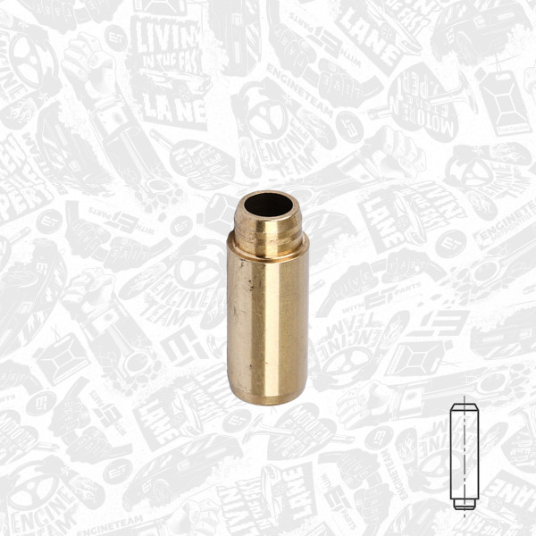 VG0042, Valve Guides, Valve guide inlet / exhaust, ET ENGINETEAM, Skoda Fabia Octavia, VW Caddy Golf Transporter 1,9 2,0TD BLS BXE 2005+, 81-33115, G11257