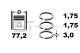 Piston Ring Kit - R4001700 ET ENGINETEAM - 23040-2A960, 230402A960, 23040-2A961