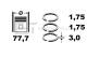 Piston Ring Kit - R4001750 ET ENGINETEAM