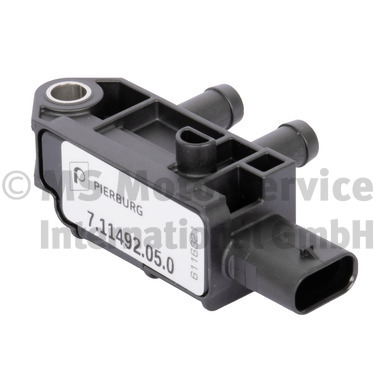Sensor, Abgasdruck - 7.11492.05.0 PIERBURG - 04L906051AB, 0906286, 0986280725