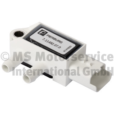 7.11492.07.0, Sensor, exhaust pressure, Other electric parts, PIERBURG, 0906304, 0986280719, 208156551R, 20827-00Q0L, 4424052, 827000, 84.3049, 92091055, A6269052200, V30-72-0825, WG1820259, 227701177R, 22770-1177R, 93455375, 93457569